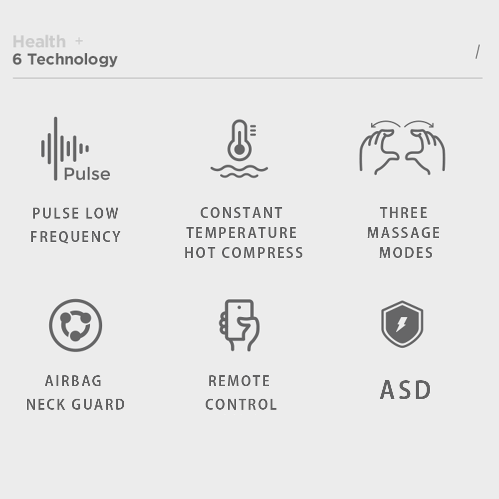 Masseur de cou intelligent à impulsions et à chaleur