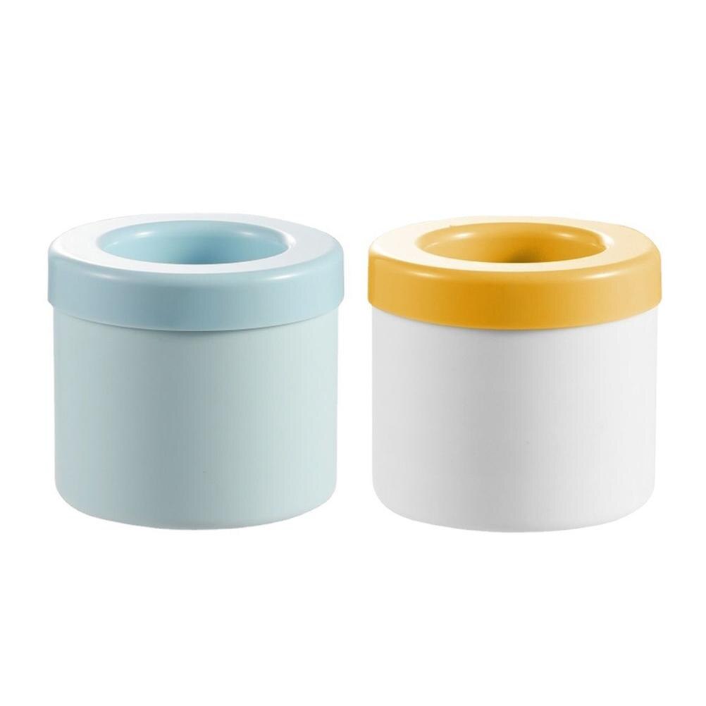 Seau à glace portable cylindrique en silicone