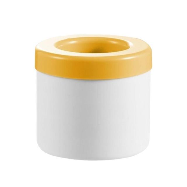 Seau à glace portable cylindrique en silicone