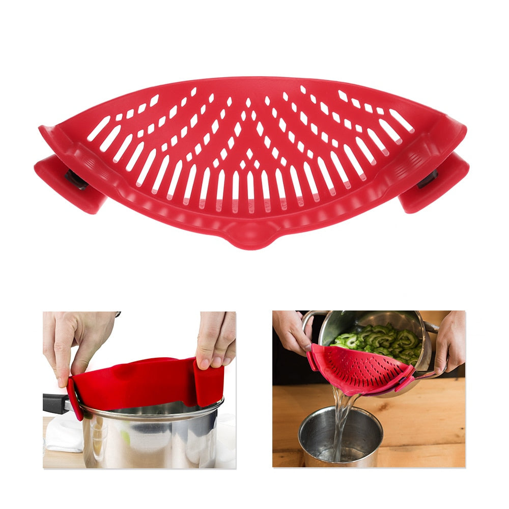 Filtre de cuisine en silicone Snap N Strain