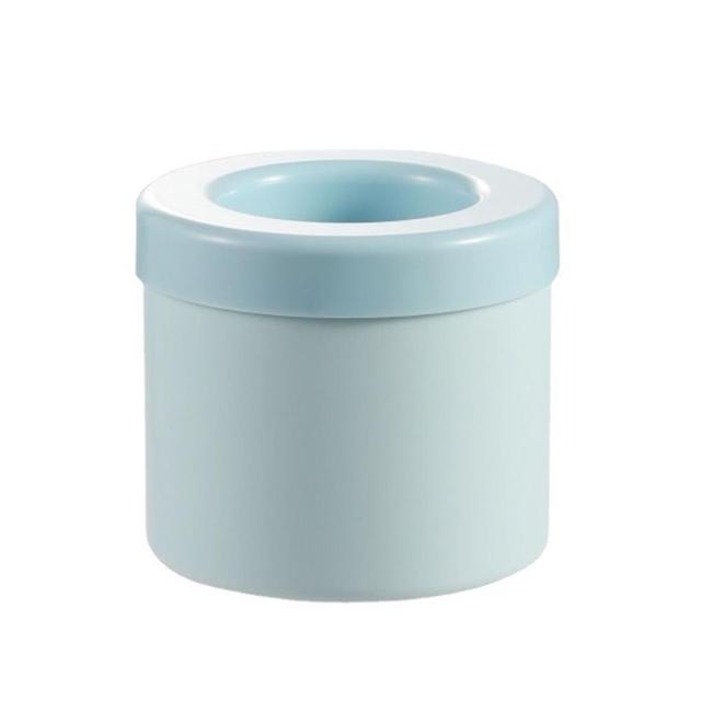 Seau à glace portable cylindrique en silicone